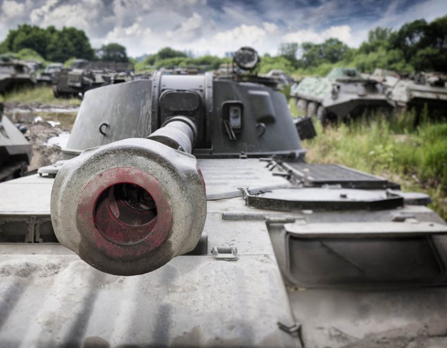 Discarded Russian military equipment